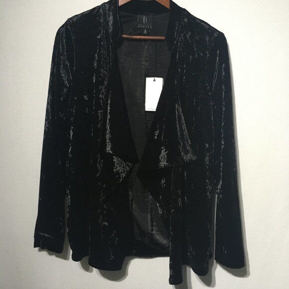 Collection By Bobeau  Magda Crushed Velvet Jacket - Picture 3 of 12